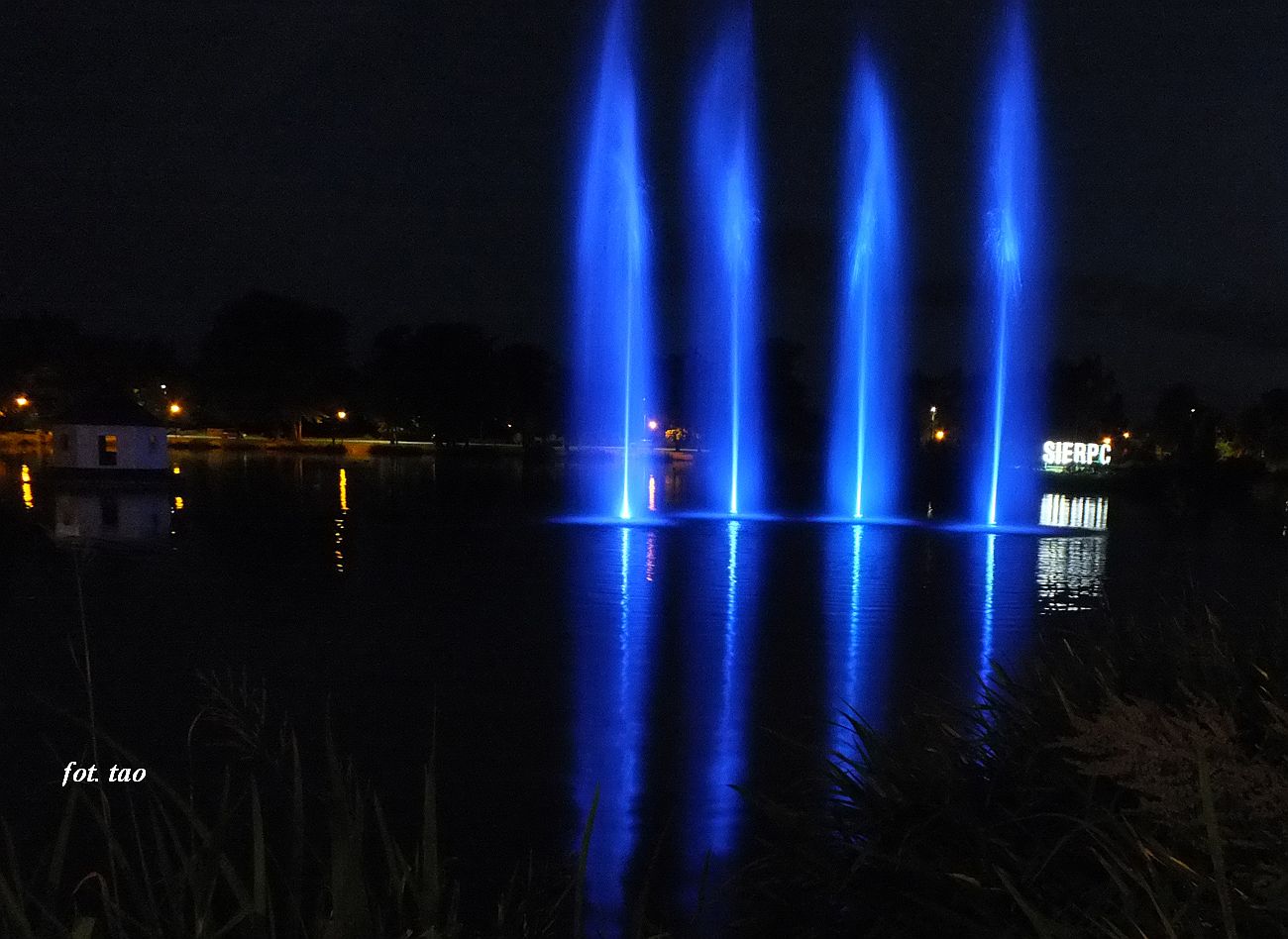 Park Jeziórka nocą, 15.07.2022 r.