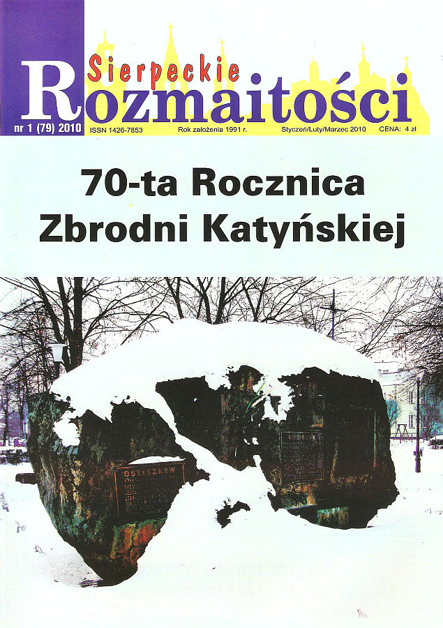 Sierpeckie Rozmaitości, numer 1/2010.