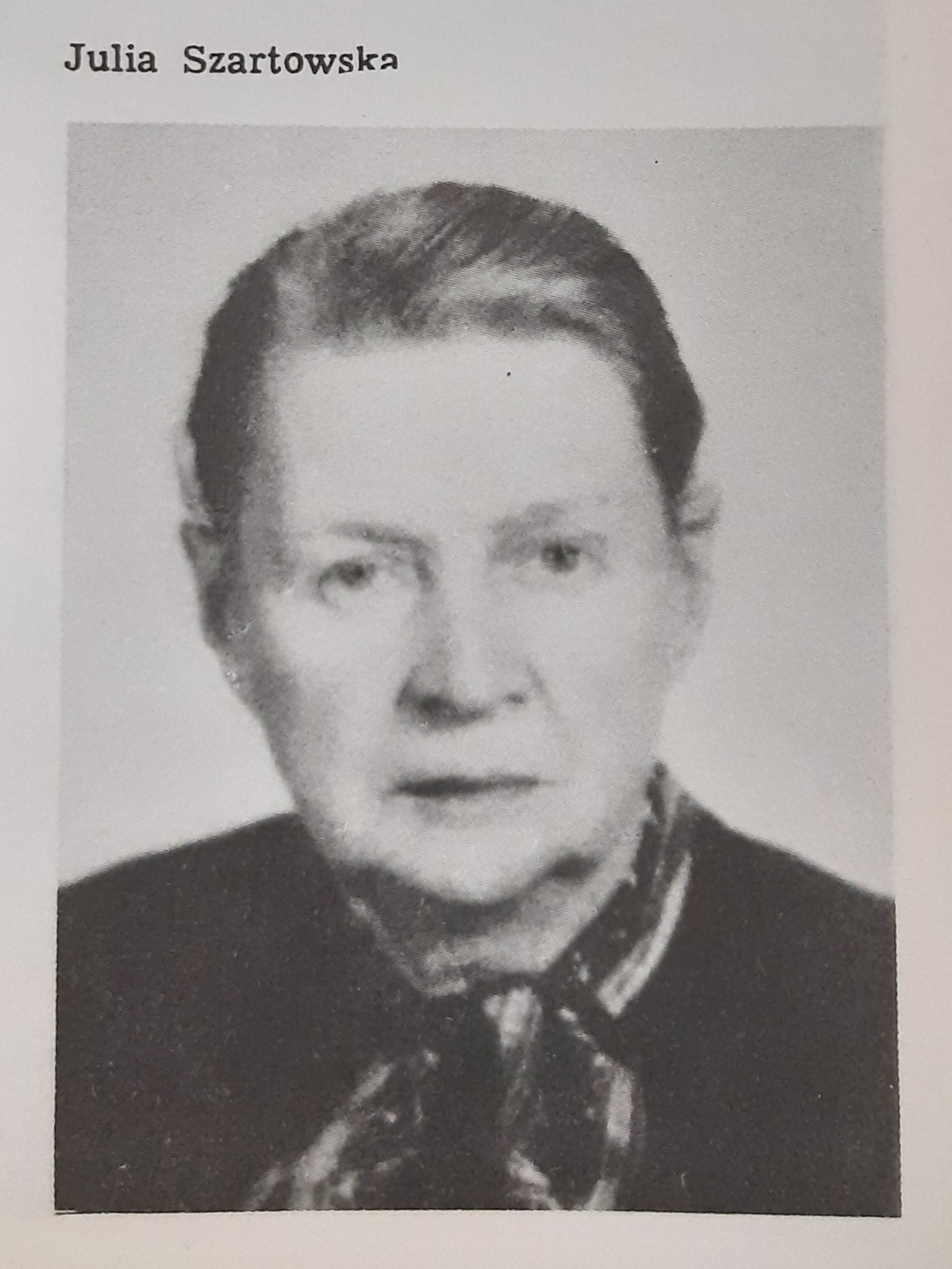 Julia Szartowska - polonistka organizuj�ca w&nbsp;obozie tajne komplety z&nbsp;literatury pi�knej. Fot. z&nbsp;publikacji: Urszula Wi�ska 