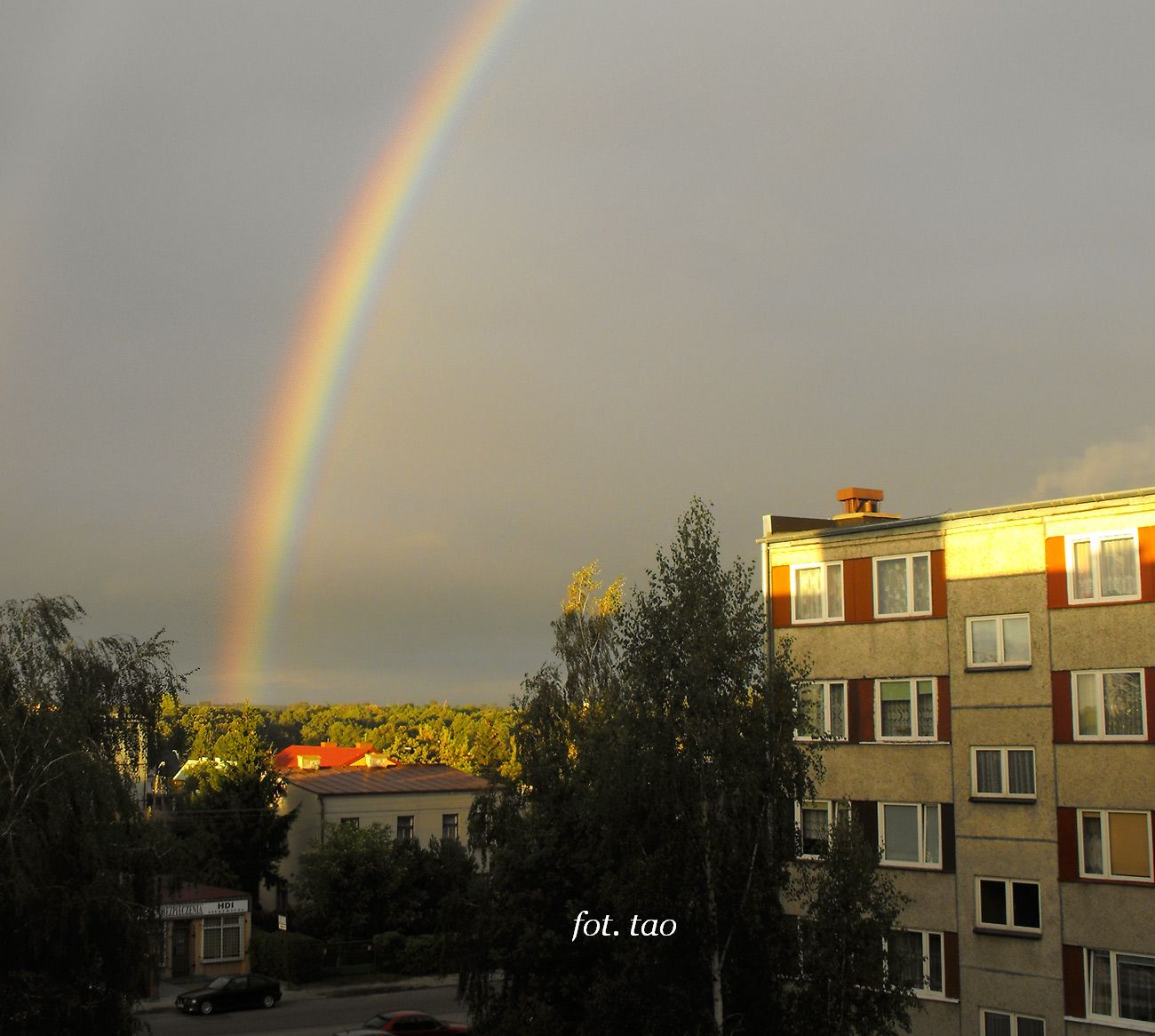 15 wrzenia 2012 r., godz. 18.35, nad miastem ukazaa si pikna tcza.