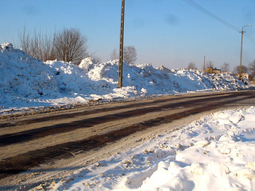 niene gry na ulicy Dworcowej, stycze 2010 r.