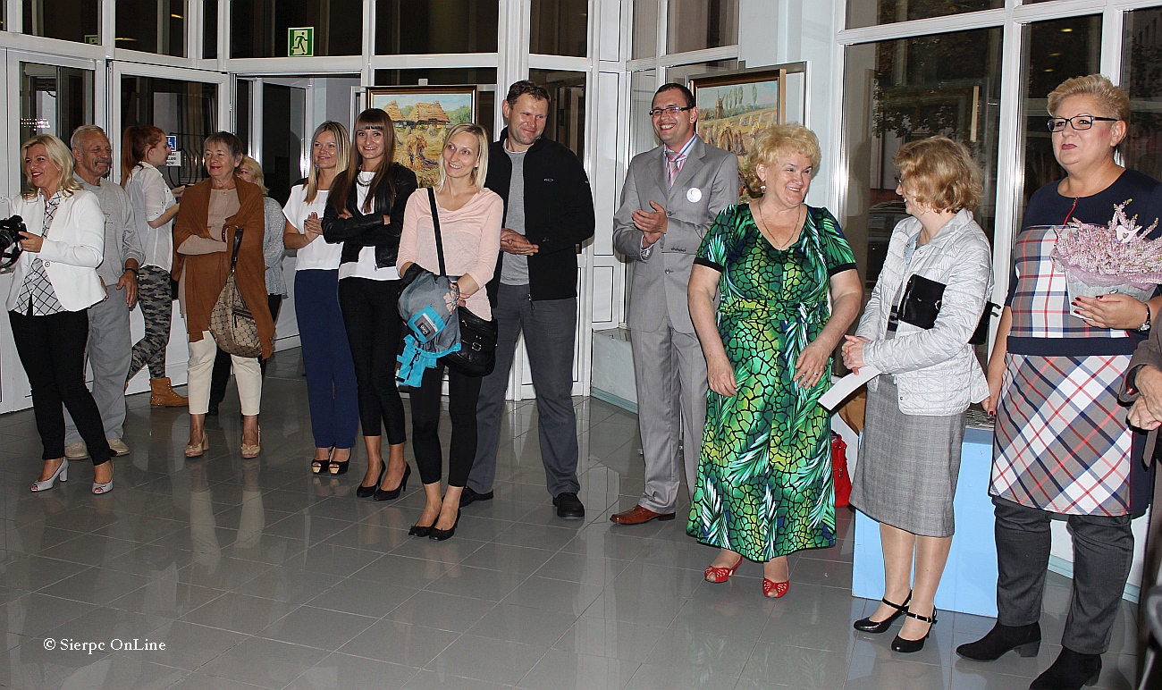 Gocie wernisau wystawy Wojciecha Witkowskiego w Galerii P w Pocku, 23.09.2015 r.